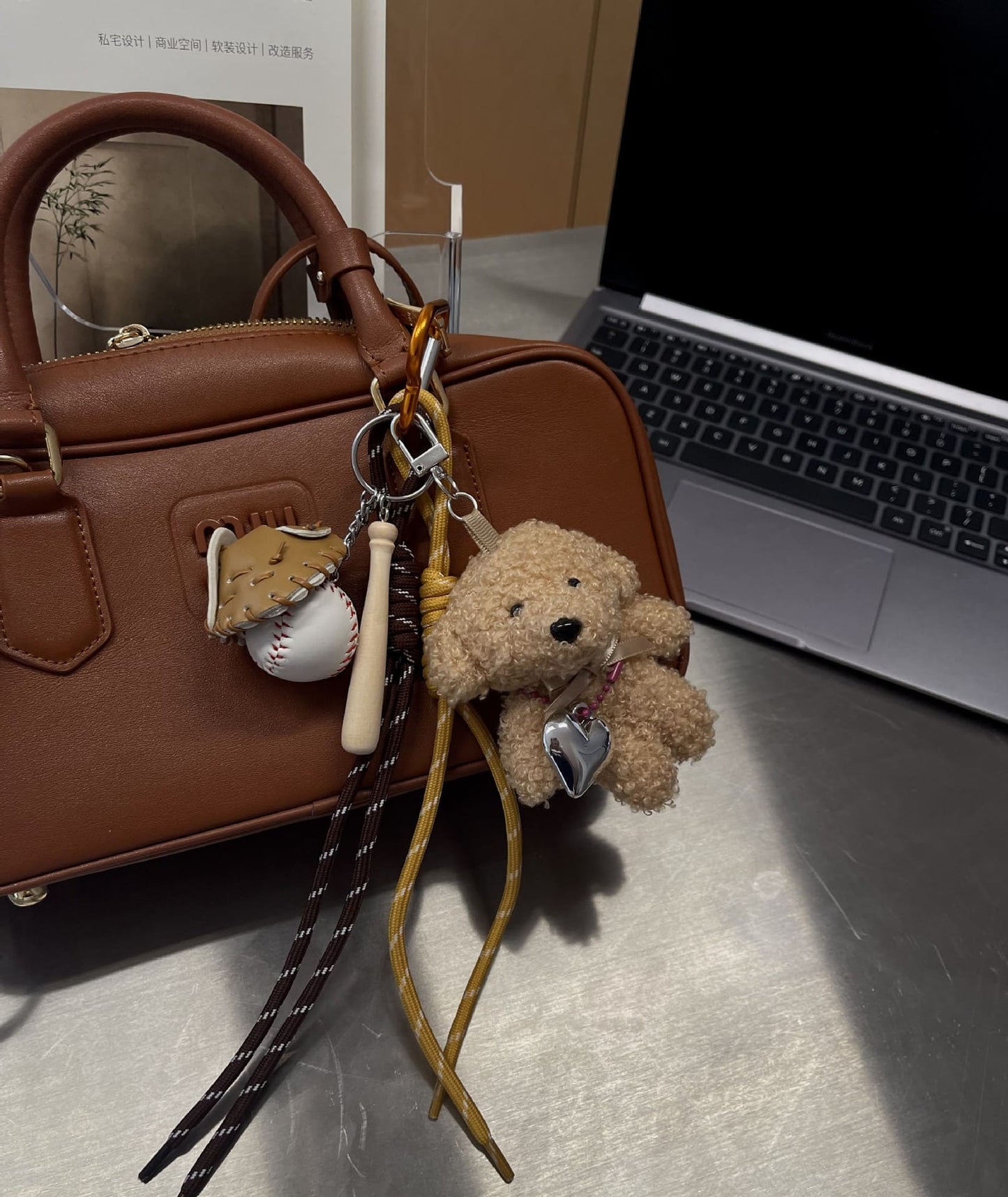 TEDDY & BASEBALL - BRELOQUE